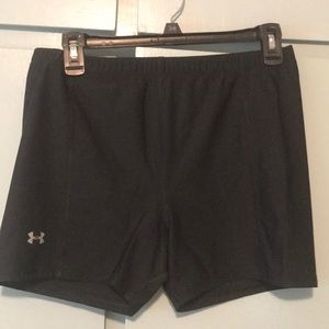 Black Under Armour compression shorts